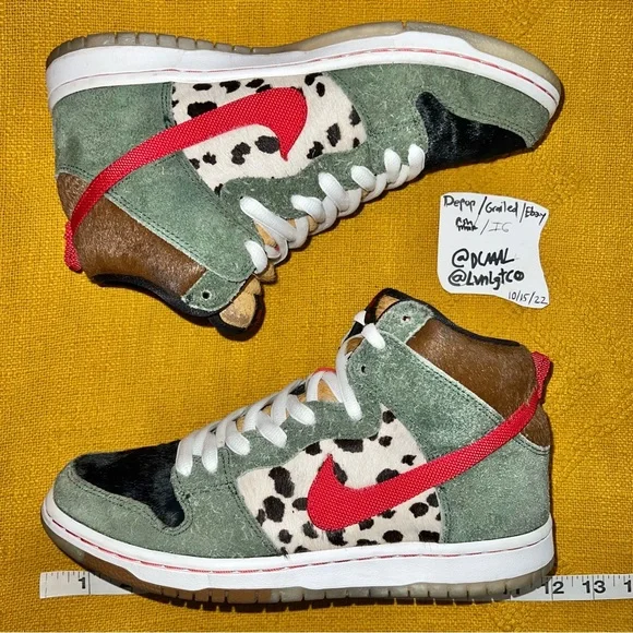 Nike SB Dunk High Premium 420 Dog Walker BQ6827 300 Size US 8.5 no box